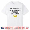 Funny Marathon Running Free Banana Marathoner Runner Shirt