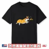 Running Welsh Corgi Pizza Funny Food Lover Dog Owner Gift Shirt