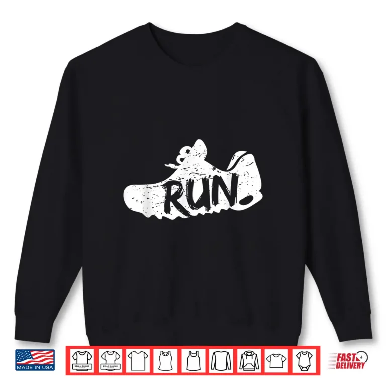 Sweatshirt Sports Shoe Run Fun Running Gift For Runner Shirt