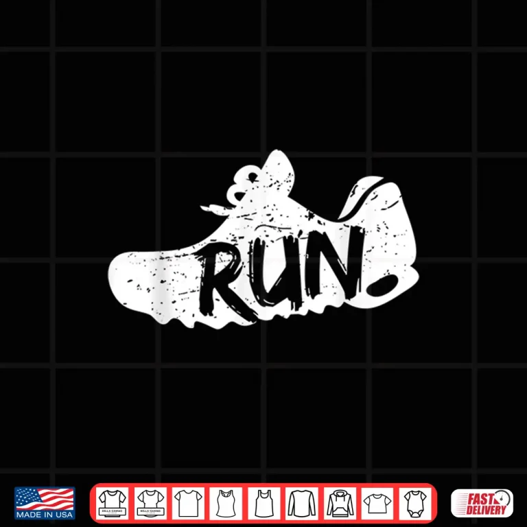 Design Sports Shoe Run Fun Running Gift For Runner Shirt