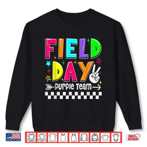 Sweatshirt Color Game Competition Field Day Purple Team Men Women Kid Shirt