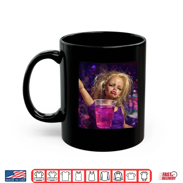 Mug Funny Distressed Doll Face Meme Sarcastic Humor Gift Shirt