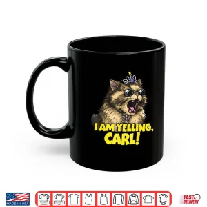 Mug I Am Yelling Carl Funny Donut Cat Shirt