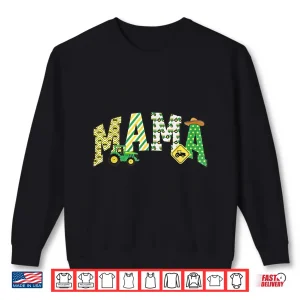 Sweatshirt Mama of The Birthday Boy Tractor Farm Trucks Family Party Shirt