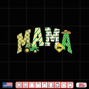 Design Mama of The Birthday Boy Tractor Farm Trucks Family Party Shirt