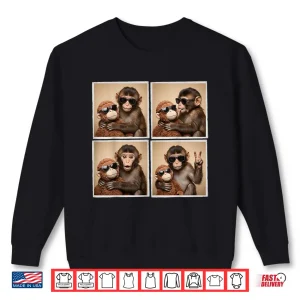 Sweatshirt Panchi Kun Viral Video Meme Baby Monkey Punch Photobooth Shirt