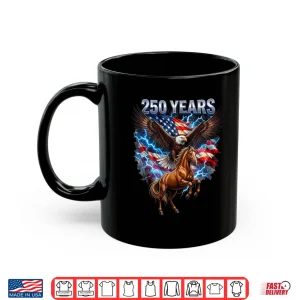 Mug USA 250th Anniversary Bald Eagle Clydesdale Horse Shirt