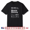 100  Muscle Mommy Bodybuilding Gym Fit Design On Back Shirt