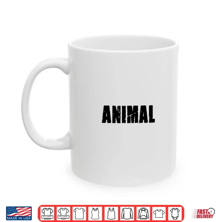 Mug ANIMAL Gym Rabbit TShirt Workout Bodybuilding Fitness F025 Shirt