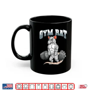 Mug Gym Rat Fitness Bodybuilding Shirt