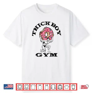 Thick Boy Gym Club Distressed Retro Old School Bodybuilding Shirt