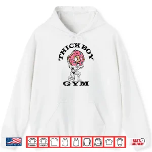 Hoodie Thick Boy Gym Club Distressed Retro Old School Bodybuilding Shirt