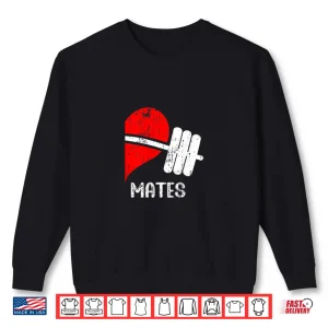 Sweatshirt Swole Mates Couples Matching Gym Funny Tee Weightlifting Shirt