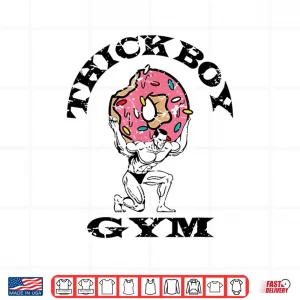 Design Thick Boy Gym Club Distressed Retro Old School Bodybuilding Shirt