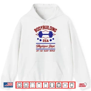 Hoodie Vintage Retro Bodybuilding Gym Shirt for Men and Women