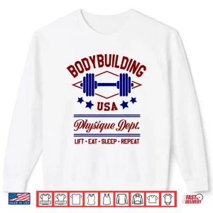 Sweatshirt Vintage Retro Bodybuilding Gym Shirt for Men and Women