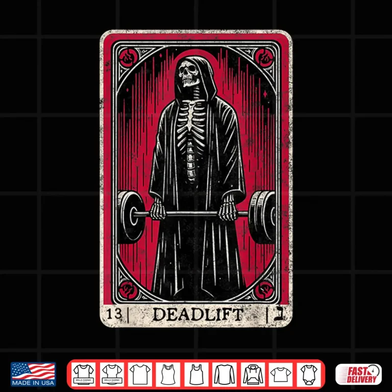 Design Vintage Deadlift Skeleton Halloween Gym Jokes Weightlifting Shirt