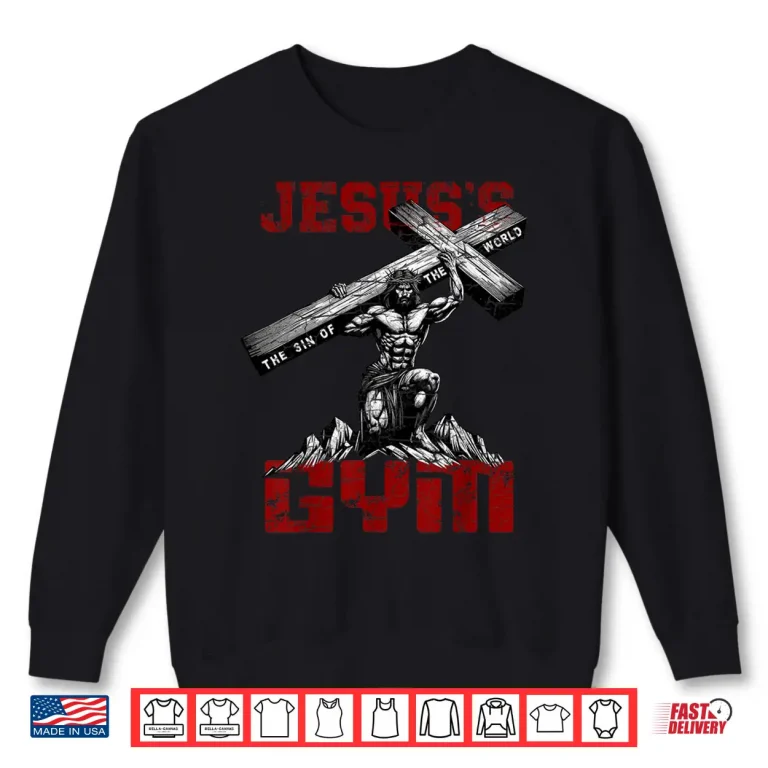 Sweatshirt Christian Workout Tee Jesuss Gym Bodybuilder Motivation Shirt