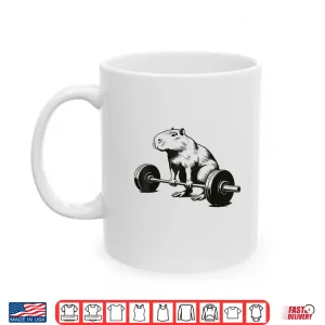 Mug Capybara Weightlifting Funny Workout Deadlift Fitness Gym Shirt