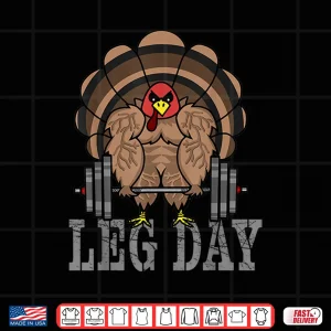 Design Funny Deadlifting Turkey Thanksgiving Leg Day Deadlift Shirt