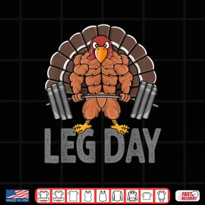 Design Funny Leg Day Thanksgiving Turkey Deadlifting Deadlift Shirt