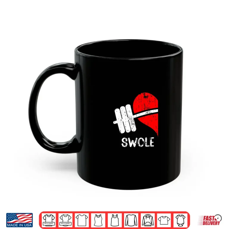 Mug Funny Workout Romantic Couple Matching Gym Mates Swole Shirt