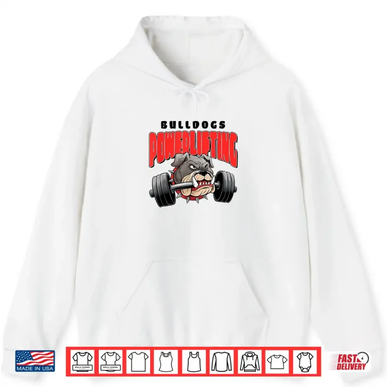 Hoodie Gym Bro Bulldog Bodybuilding Powerlifting Deadlift Workout Shirt