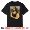Gym Mona Lisa Muscle Fun Workout Fitness Bodybuilding Women Shirt