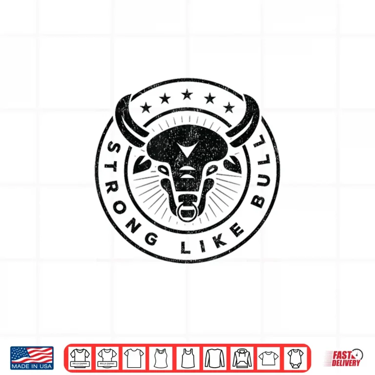 Design Strong Like A Bull Powerlifting Bodybuilding Shirt