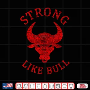 Design Strong Like Bull Bodybuilding And Power Lifting Shirt