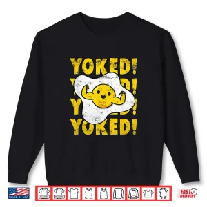 Sweatshirt Yoked Bodybuilding Egg Yolk Bulking Men Funny Gym Shirt