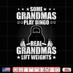 Design Weightlifting Grandma Bodybuilding Weightlifting Workout Shirt