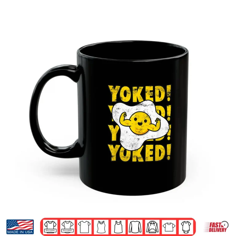 Mug Yoked Bodybuilding Egg Yolk Bulking Men Funny Gym Shirt