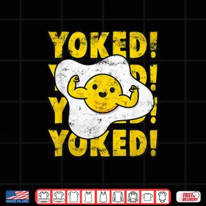 Design Yoked Bodybuilding Egg Yolk Bulking Men Funny Gym Shirt