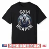Gym Reaper Fitness Halloween Skeleton Workout Bodybuilding Shirt