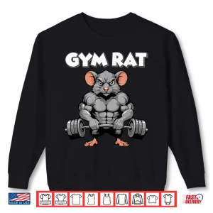 Sweatshirt Gym Rat Fitness Bodybuilding Workout Muscle Pump Shirt