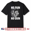 Mens Gym Fitness And Bodybuilding Shirts For Men No Pain No Gain Shirt