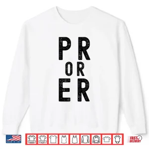 Sweatshirt PR Or Er cool Mens Weightlifting Bodybuilding Fitness Gym Shirt