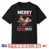 Merry Liftmas Muscle Santa Weightlifting Christmas Graphic Shirt