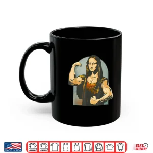 Mug Mona Lisa Muscle La Gioconda Bodybuilding Gym Artistic Shirt