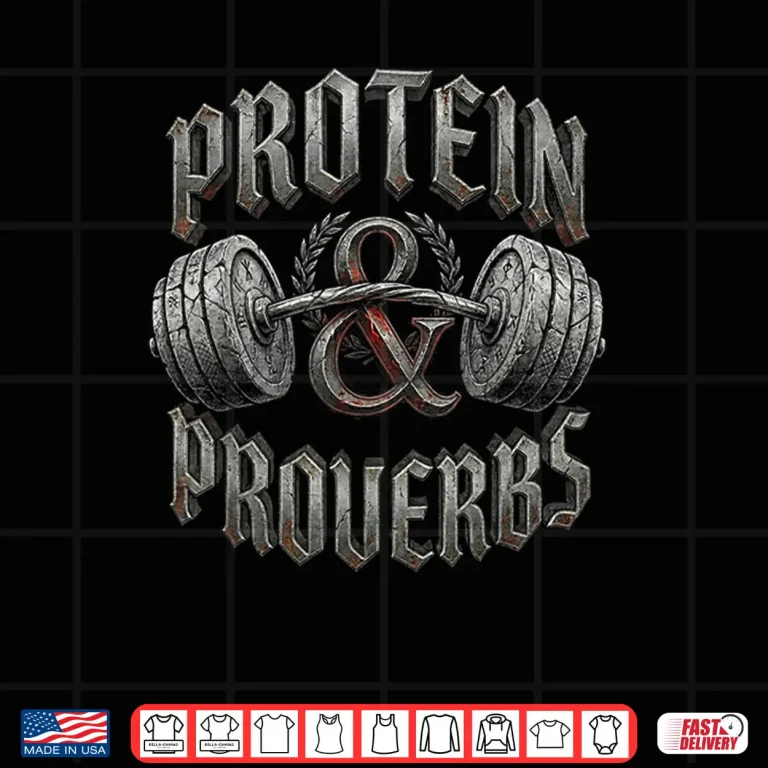 Design Protein And Proverbs Christian Gym Bodybuilding Workout Shirt