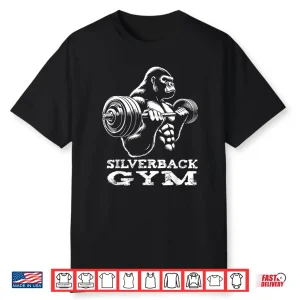 Silverback Gym Gorilla Weightlifting Workout Fitness Shirt