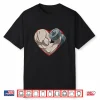 Valentines Day Bodybuilding Gym Muscles Dumbbell Heart Shirt
