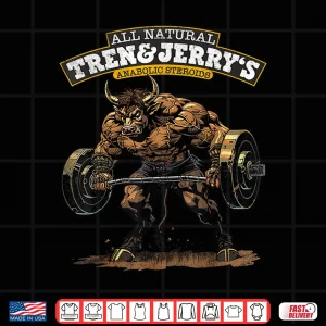 Design Tren And Jerrys Bodybuilding Parody Graphic Design Shirt