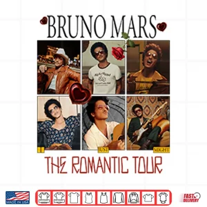 Design Bruno Mars The Romantic Tour Shirt