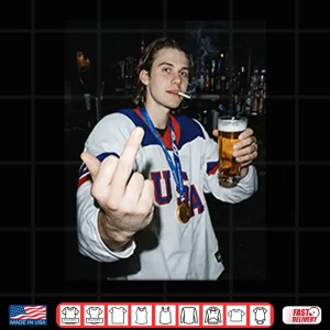 Design Jack Hughes Middle Finger Shirt