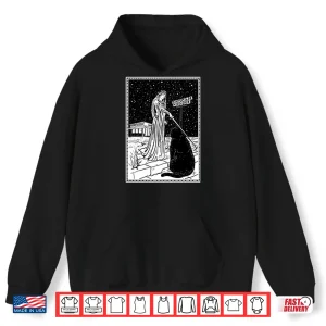 Hoodie Medieval Cat Waffle House Tarot Style Shirt