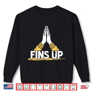 Sweatshirt Long Island University Sharks Fins Up Shirt