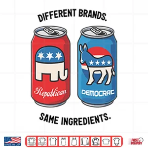 Design Republican Democrat Different Brands Same Ingredients Shirt