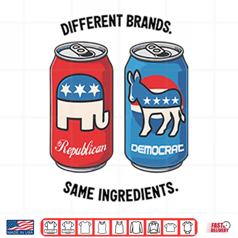 Design Republican Democrat Different Brands Same Ingredients Shirt
